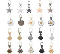 Reißverschluss Zipper, 20 Stück Reißverschluss Anhänger Metall Zipper Ersatz 5 Farben für Jacken Koffer Stiefel