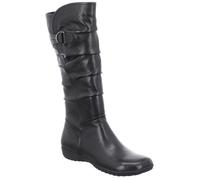 Reißverschlussstiefel JOSEF SEIBEL "Naly 23", Damen, Gr. 38, wärmend, XS-Schaft, schwarz, Leder, Schuhe Reißverschlussstiefel, Stiefel, Schlupfstiefel, Winterstiefel mit Raffungen und XS-Schaft (44406