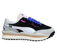 Reiter im Puma -Stil spielen auf schwarzen grauen Low -up -Gelegenheitstrainern - Herren EU 36,5 / UK 3,5