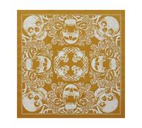 REITINGE Bandana Mit Totenkopf Aufdruck Für Erwachsene Western Paisleys Bandanas Modisches Halstuch Street Dance Kopftuch Hiphop Kopfbedeckung Baumwoll Bandanas