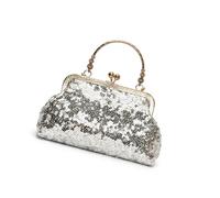 REITINGE Stroh Clutch Geldbörsen für Damen, Umhängetasche, Abendhandtasche, Pailletten Strand Schulterhandtasche für Party, Abschlussball, Hochzeit, Stroh Pailletten Clutch für Strand und Party