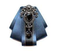 REITINGE Vorgebundene Fliege Brosche Für Herren Und Damen Vintage Stil Kristall Strasssteine Fliege Korsagen Hemdkragen Schleife Krawattenklammer Angepasste Krawatte