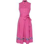 REITMAYER Ärmelloses Leinenkleid mit Blumen Pink (Größe: 34) 34 pink