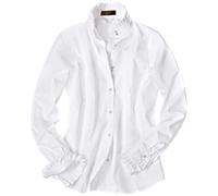 REITMAYER Bluse mit Rüschenkragen Weiß (Größe: 48) 48 weiß
