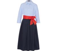REITMAYER Hemdblusenkleid Bleu/Orange/Navy (Größe: 36) 36 blau