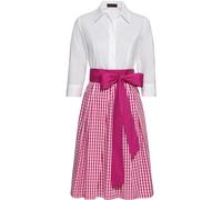 REITMAYER Hemdblusenkleid Weiß/Beere (Größe: 36) 36 pink