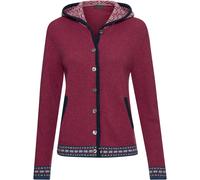 REITMAYER Jacquard-Cardigan mit Kapuze Weinrot (Größe: 42)