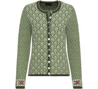 REITMAYER Jacquard-Strickjacke Grün (Größe: 34)