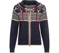 REITMAYER Jacquard-Zipp-Strickjacke Blau (Größe: 34) 34 blau