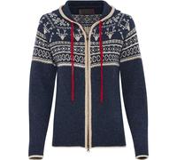 REITMAYER Jacquard-Zipp-Strickjacke Blau (Größe: 44) 44 blau