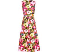 REITMAYER Kleid mit Blumenmuster Grün/Rosa (Größe: 42) 42 grün