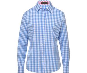 REITMAYER Langarmbluse in Vichykaro Blau (Größe: 40) 40 blau