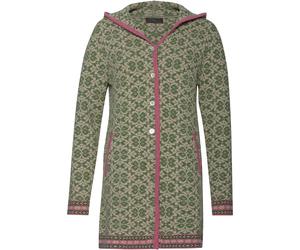 REITMAYER Lange Jacquard-Strickjacke Grün (Größe: 36) 36 grün