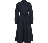 REITMAYER Popeline-Kleid mit Schleife Marine (Größe: 48) 48 blau