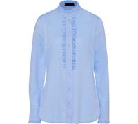 REITMAYER Stehkragenbluse mit Rüschen Bleu (Größe: 42) 42 blau