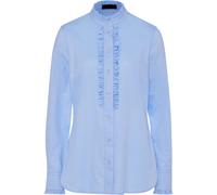 REITMAYER Stehkragenbluse mit Rüschen Bleu (Größe: 44) 44 blau