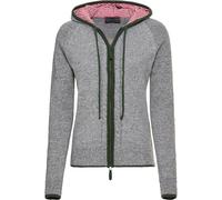 REITMAYER Strickjacke mit Kapuze Grau/Grün (Größe: 34) 34 grau