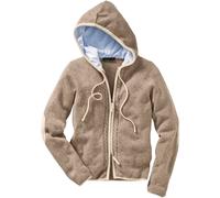REITMAYER Strickjacke mit Kapuze Taupe/Natur (Größe: 34) 34 braun