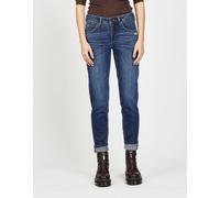 Relax-fit-Jeans GANG "94ADELA", Damen, Gr. 31, Normalgrößen, blau (night swim wash), 96% Baumwolle, 2% Elastomultiester, 2% Elasthan, unifarben, relaxed fit lang, Jeans, im 5-Pocket-Style (99229521-31