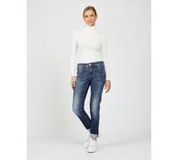 Relax-fit-Jeans GANG "94AMELIE", Damen, Gr. 27, N-Gr, precious wash, Denim/Jeans, Obermaterial: 79% Baumwolle, 20% Polyester, 1% Elasthan, regular fit, Jeans, aus Sweat Denim (67668419-27) precious wa