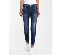 Relax-fit-Jeans GANG "94AMELIE" Gr. 27, N-Gr, blau (blue used) Damen Jeans Weite mit doppelter rechter Gesäßtasche (24616333-27)