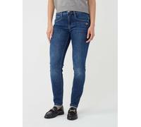 Skinny-fit-Jeans GANG "94AMELIE SKINNY", Damen, Gr. 33, N-Gr, blau (precious wash), Denim/Jeans, Obermaterial: 79% Baumwolle, 20% Polyester, 1% Elasthan, skinny fit lang, Jeans, aus Sweat Denim (67668