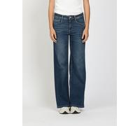 Relax-fit-Jeans GANG "94AMELIE WIDE", Damen, Gr. 32, Normalgrößen, blau (soft tint wash), 92% Baumwolle, 6% Elastomultiester, 2% Elasthan, unifarben, relaxed fit extralang, Jeans, im 5-Pocket-Style (6