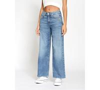 Relax-fit-Jeans GANG "94CARLOTTA", Damen, Gr. 25, Normalgrößen, blau (medium summer wash), 88% Baumwolle, 9% Elastomultiester, 3% Elasthan, unifarben, relaxed fit lang, Jeans, im 5-Pocket-Style (76672