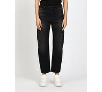 Relax-fit-Jeans GANG "94IDA", Damen, Gr. 31, Normalgrößen, schwarz (worn schwarz), 90% Baumwolle, 4% Elasthan, 6% Polyester, unifarben, relaxed fit lang, Jeans, im 5-Pocket-Style (81333200-31) worn sc