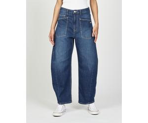 Relax-fit-Jeans GANG "94ODINA", Damen, Gr. 27, N-Gr, blau (midsummer wash), Denim/Jeans, Obermaterial: 98% Baumwolle, 2% Elasthan, weit knöchellang, Jeans, O-Shape mit aufgesetzten Taschen (61866438-2