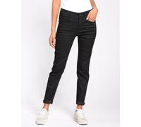 Relax-fit-Jeans GANG "GANG Jeans Relaxed Fit 94AMELIE", Damen, Gr. 26, Normalgrößen, schwarz (schwarz denim), 59% Baumwolle, 36% Polyester, 5% Elasthan, Jeans (29964963-26) schwarz denim