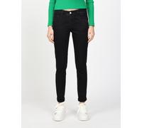 Relax-fit-Jeans GANG "GANG Jeans Relaxed Fit 94AMELIE", Damen, Gr. 28, Einheitsgröße, schwarz (schwarz denim), Denim/Jeans, 90% Baumwolle, 8% Polyester, 2% Elasthan, Jeans (96686303-28) schwarz denim