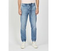Relax-fit-Jeans GANG "GANG Jeans Relaxed Fit 94MILO", Herren, Gr. 31, blau (denim blau), Denim/Jeans, 79% Baumwolle, 19% Polyester, 2% Elasthan, Jeans (36623042-31) denim blau