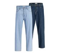 Relax-fit-Jeans JACK & JONES "JJIALEX JJORIGINAL SQ 060/738 2PK MP", Herren, Gr. 38, Länge 34, blau denim pack:sq 738, Denim/Jeans, Obermaterial: 100% Baumwolle, unifarben, lang, Jeans (90932953-38) b