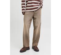 Relax-fit-Jeans JACK & JONES "JJIALEX JJORIGINAL SQ 074", Damen, Gr. 32, Länge 34, schwarz denim, Denim/Jeans, Obermaterial: 100% Baumwolle, Abriebeffekte, relaxed fit lang, Jeans, im Five-Pocket Styl