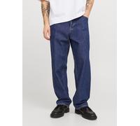 Relax-fit-Jeans JACK & JONES "JJIALEX mit cleanem Look und Taschenvielfalt", Herren, Gr. 30, Länge 30, blau (denim blau), Denim/Jeans, Obermaterial: 100% Baumwolle, Abriebeffekte, relaxed fit lang, Je