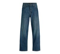 Relax-fit-Jeans JACK & JONES "JJIALEX mit cleanem Look und Taschenvielfalt", Herren, Gr. 31, Länge 34, blau denim, Denim/Jeans, Obermaterial: 100% Baumwolle, Abriebeffekte, relaxed fit lang, Jeans, Ba