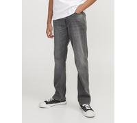 Relax-fit-Jeans JACK & JONES JUNIOR "JJICLARK JJORIG STRETCH SQ 349 NOOS JNR", Jungen, Gr. 152, N-Gr, grau (grau denim), Denim/Jeans, Obermaterial: 76% Baumwolle, 22% Polyester, 2% Elasthan, Abriebeff
