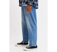 Relax-fit-Jeans "JJICHRIS JJORIGINAL AT 044 SN PLS", Herren, Gr. 42, Länge 34, blau (blau denim), Denim/Jeans, Obermaterial: 100% Baumwolle, JACK & JONES PLUSSIZE, Abriebeffekte, relaxed fit lang, Jea