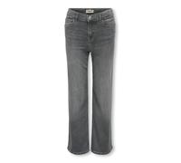 Relax-fit-Jeans KIDS ONLY "KOGMADISON BLUSH WIDE GD DNM NOOS", Mädchen, Gr. 146, N-Gr, blau (medium grau denim), Denim/Jeans, Obermaterial: 92% Baumwolle, 6% Elastomultiester, 2% Elasthan, unifarben,