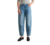 Relax-fit-Jeans MARC O'POLO DENIM "aus reiner Baumwolle", Damen, Gr. 30, Länge 32, blau (bright blau), Obermaterial: 100% Baumwolle, unifarben, relaxed fit knöchellang, Jeans (93180921-30) bright blau
