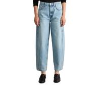 Relax-fit-Jeans MARC O'POLO DENIM "aus Rigid Denim", Damen, Gr. 30, Länge 32, blau (light blau), Obermaterial: 100% Baumwolle, unifarben, relaxed fit knöchelfrei, Jeans (32489618-30) light blau
