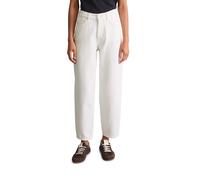 Relax-fit-Jeans MARC O'POLO DENIM "aus Rigid Denim", Damen, Gr. 32, Länge 32, weiß, Obermaterial: 100% Baumwolle, unifarben, relaxed fit knöchelfrei, Jeans (73968528-32) weiß