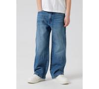 Relax-fit-Jeans NAME IT "NKMBEN SKATER JEANS 1990-LD NOOS", Jungen, Gr. 116, N-Gr, blau (medium blau denim), Denim/Jeans, Obermaterial: 100% Baumwolle, Abriebeffekte, relaxed fit lang, Jeans (16670739