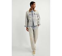 Relax-fit-Jeans PEPE JEANS "Jeans mit entspannter Passform HELIX LOOSE TAPER TINT GREY", Herren, Gr. 36, Länge 32, beige (12 oz grau rigid denim), 100% Baumwolle, Jeans (59557433-36) 12 oz grau rigid