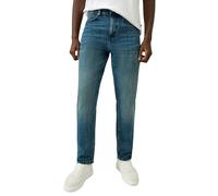 Relax-fit-Jeans QS "Style Devon", Herren, Gr. 38, Länge 34, mid blau, Denim/Jeans, Obermaterial: 99% Baumwolle, 1% Elasthan, unifarben, relaxed fit knöchellang, Jeans, im Five-Pocket Style (46447336-3
