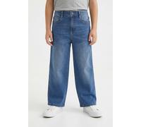 Relax-fit-Jeans S.OLIVER JUNIOR, Jungen, Gr. 164, N-Gr, blau (blau used), Denim/Jeans, Obermaterial: 85% Baumwolle, 14% Polyester, 1% Elasthan, relaxed fit lang, Jeans (59890450-164) blau used