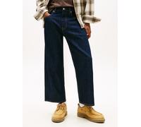 Relax-fit-Jeans TOMMY JEANS "JAIMIE RELAXED STRAIGHT CROPPED", Herren, Gr. 38, N-Gr, blau (denim schwarz), Denim/Jeans, Obermaterial: 99% Baumwolle, 1% Elasthan, relaxed fit, Jeans (40237632-38) denim