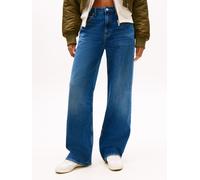 Relax-fit-Jeans TOMMY JEANS "MIA MR RLXD STR", Damen, Gr. 26, Länge 30, denim schwarz2, Denim/Jeans, Obermaterial: 99% Baumwolle, 1% Elasthan, unifarben, relaxed fit lang, Jeans, in blauer Waschung, m