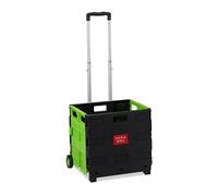 relaxdays Einkaufstrolley Kunststoff schwarz 46,0 x 37,0 x 39,0 cm St.